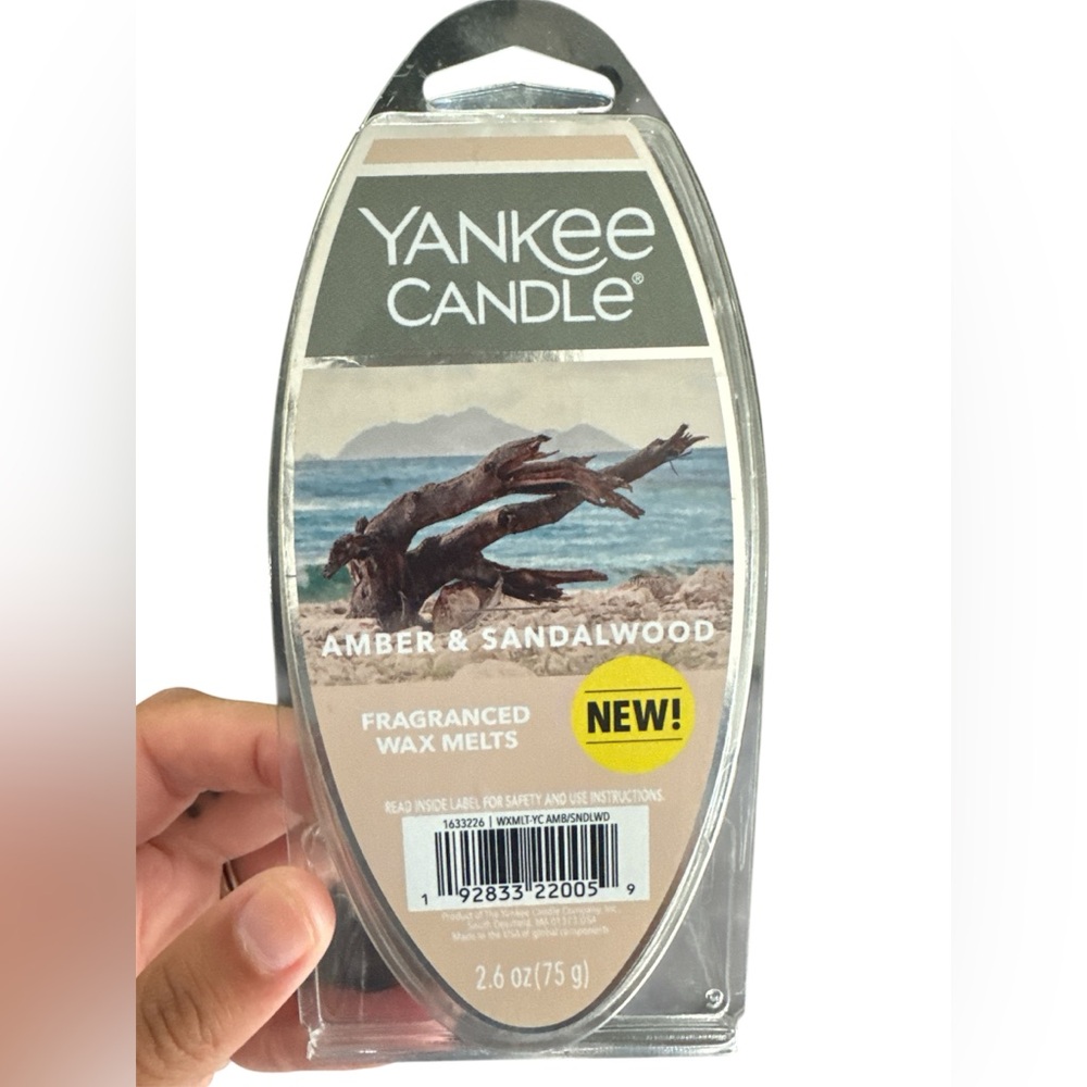 Yankee Candle Amber & Sandalwood Wax Melts NWT